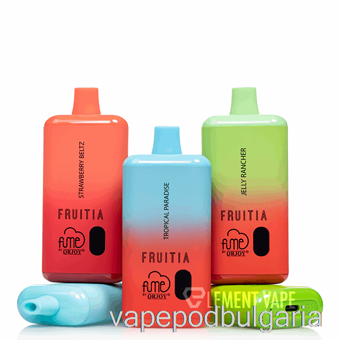 Vape Bulgaria Fruitia X Fume 8000 за еднократна употреба Blue Slushy